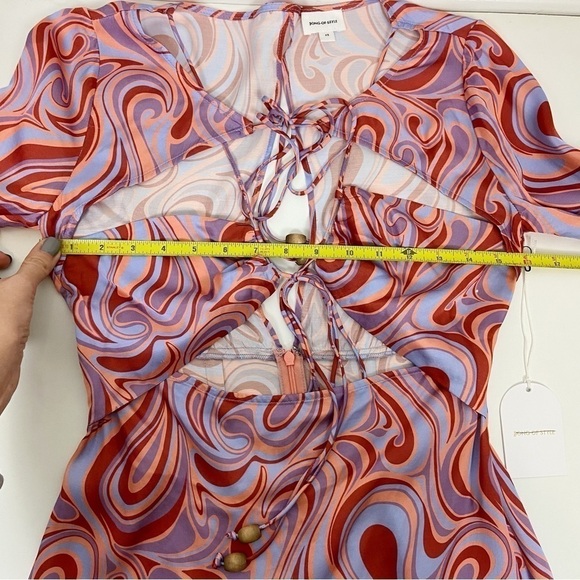 Song of Style Coraline Mini Dress in Aven Multi Swirl Size XS - Picture 11 of 14